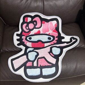 Hello Kitty Pink and White Decorative Rug